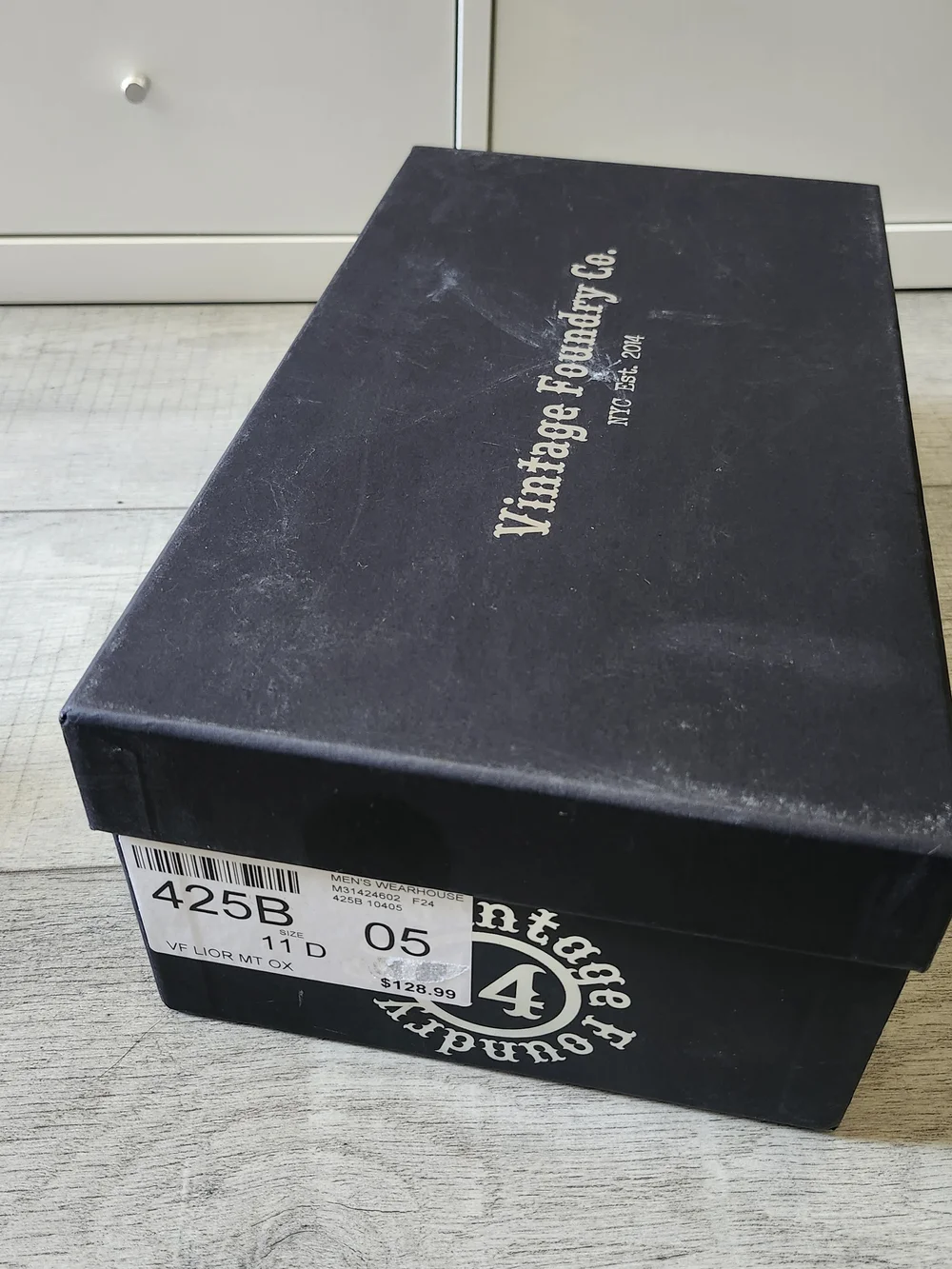 Vintage Foundry Co. Lior Men's Derby Oxford Shoes Brown Leather Size 11 D Box